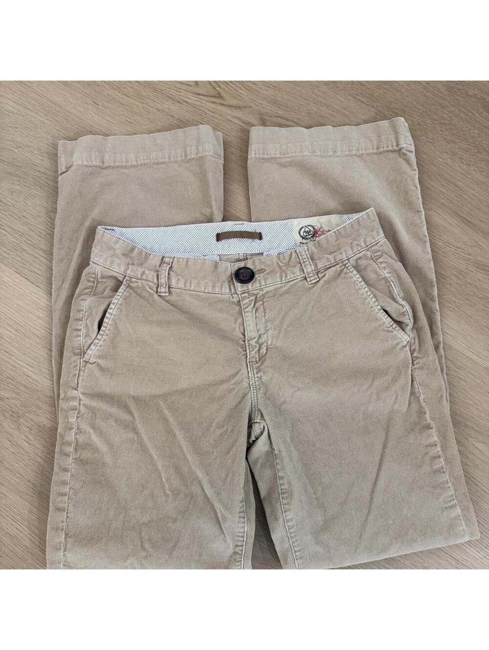 Gap 1969 Limited Edition Beige Corduroy Pants Size 4R | Striped Lining